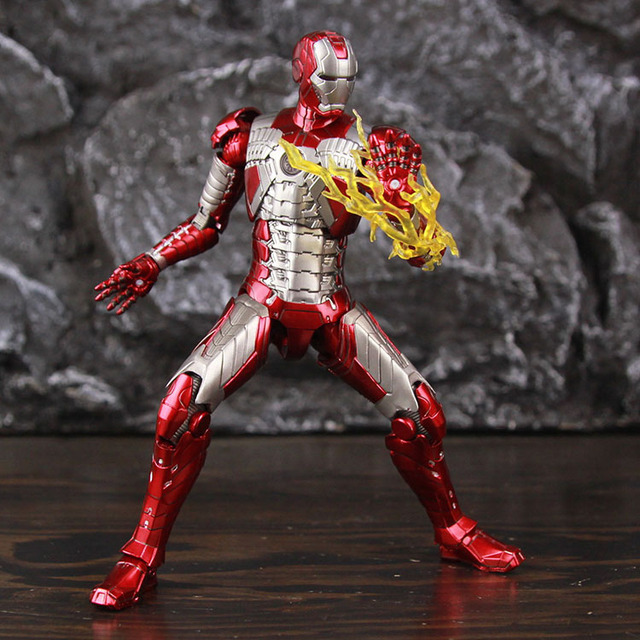 Ręcznie robiona figurka akcji Iron Man 3 z blaskiem - kolekcja 10. Rocznica Avengers - Wianko - 12