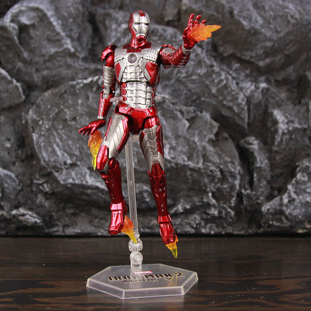 Ręcznie robiona figurka akcji Iron Man 3 z blaskiem - kolekcja 10. Rocznica Avengers - Wianko - 8