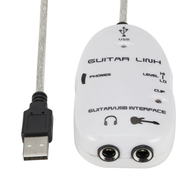Interfejs gitarowy USB złącze na PC/komputer - akcesorium gitarowe do nagrywania audio - Wianko - 6