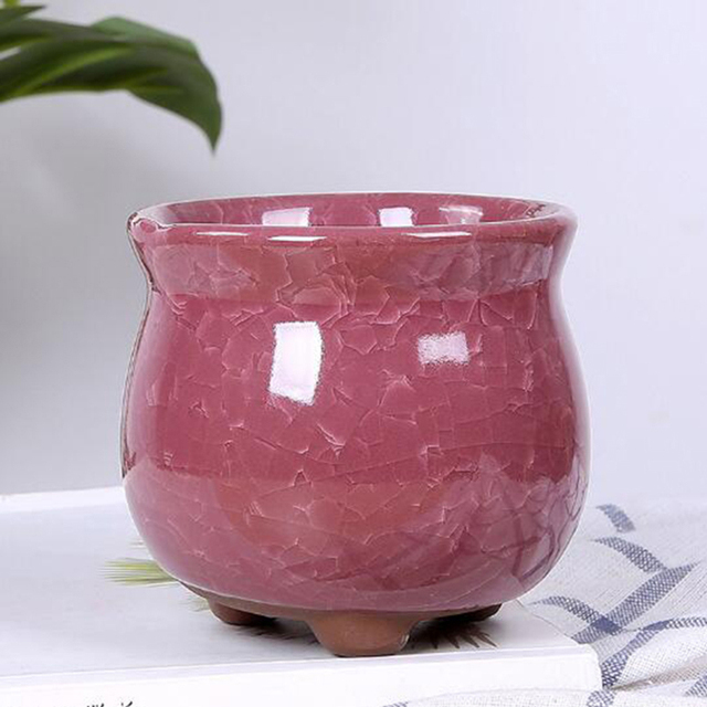 Kreatywny wazon Ice Crack - soczyste doniczki biurowe, pojemnik do przechowywania roślin Bonsai i kwiatów dla ogrodowego wystrój domu - Wianko - 4