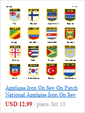 Haftowane naszywki flagi - Fidżi, narodowa flaga, dekoracje DIY, PT0060-2 - Wianko - 12