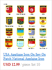 Haftowane naszywki flagi - Fidżi, narodowa flaga, dekoracje DIY, PT0060-2 - Wianko - 6