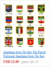 Haftowane naszywki flagi - Fidżi, narodowa flaga, dekoracje DIY, PT0060-2 - Wianko - 5