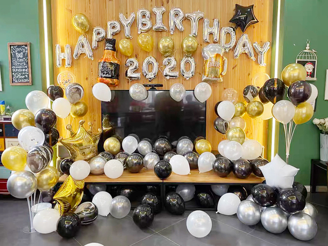 Zestaw balon stojak - uchwyt na balon, idealny do dekoracji na przyjęcie urodzinowe dzieci i dorosłych, wesele, eventy - balon w zestawie - Wianko - 29