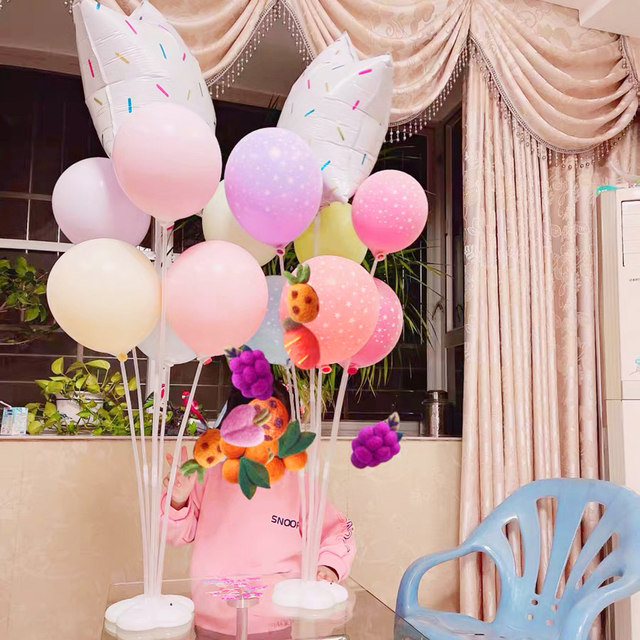 Zestaw balon stojak - uchwyt na balon, idealny do dekoracji na przyjęcie urodzinowe dzieci i dorosłych, wesele, eventy - balon w zestawie - Wianko - 23