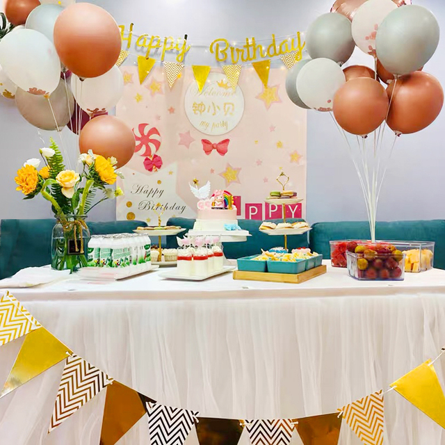 Zestaw balon stojak - uchwyt na balon, idealny do dekoracji na przyjęcie urodzinowe dzieci i dorosłych, wesele, eventy - balon w zestawie - Wianko - 9