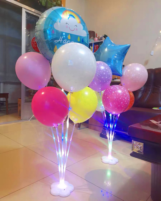 Zestaw balon stojak - uchwyt na balon, idealny do dekoracji na przyjęcie urodzinowe dzieci i dorosłych, wesele, eventy - balon w zestawie - Wianko - 28