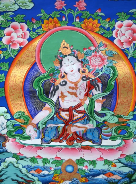 5D Diamentowe malowanie obrazu abstrakcyjnego Buddha HD Sitting Lotus Decoration Mosaic for Home - Wianko - 4