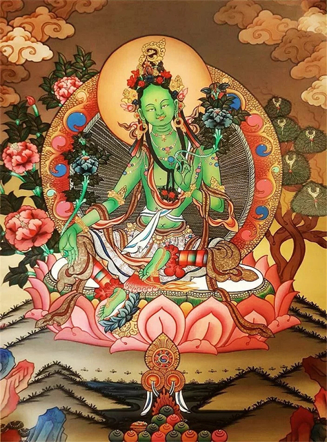 5D Diamentowe malowanie obrazu abstrakcyjnego Buddha HD Sitting Lotus Decoration Mosaic for Home - Wianko - 10
