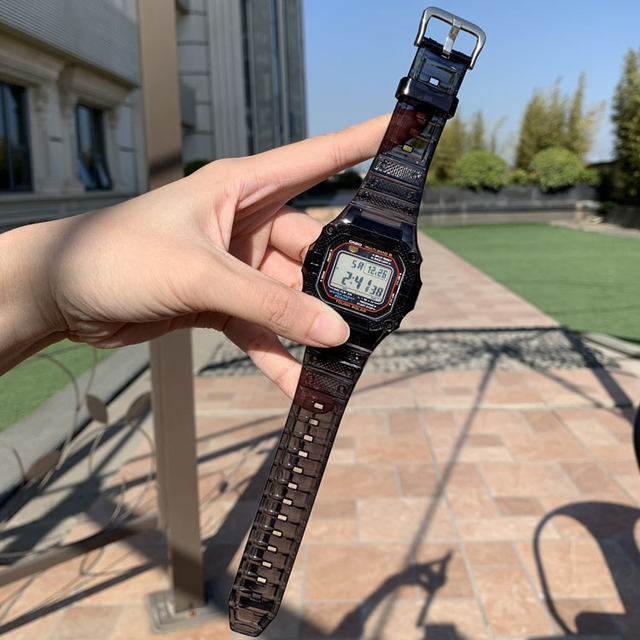 Pasek zastępczy TPU do zegarka Casio G-Shock DW-5600 GW-B5600 G-5600E G-5000 - przezroczysty - Wianko - 14