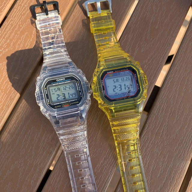 Pasek zastępczy TPU do zegarka Casio G-Shock DW-5600 GW-B5600 G-5600E G-5000 - przezroczysty - Wianko - 28