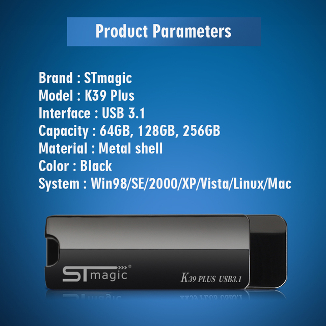 Napęd Flash Stmagic USB3.1 64/128/256GB SSD zewnętrzny Mini Pendrive - Wianko - 10