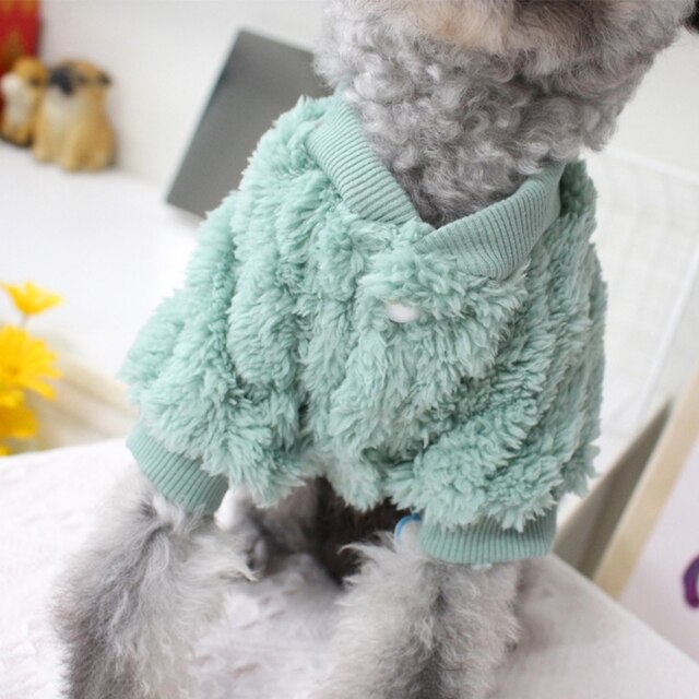Sweter dwustronny polar dla małych i średnich psów oraz kotów Pet T-Shirt – miękki, ciepły, śliczny i falisty - Wianko - 9