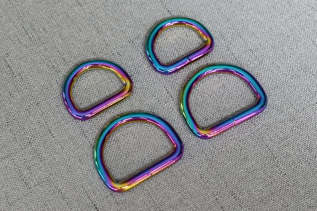 Kolorowy D-pierścień pas metalowy do torebki plecaki pasek - klamra, szerokość 15mm/20mm/25mm - Wianko - 11
