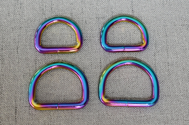 Kolorowy D-pierścień pas metalowy do torebki plecaki pasek - klamra, szerokość 15mm/20mm/25mm - Wianko - 12