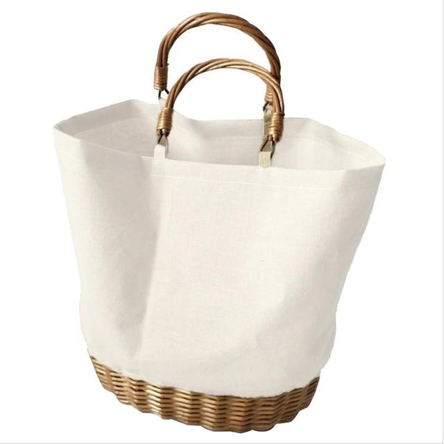 Ręcznie tkana torba z wikliny rattan na zakupy dla kobiet, dużej pojemności, przenośna i stylowa - Wianko - 8