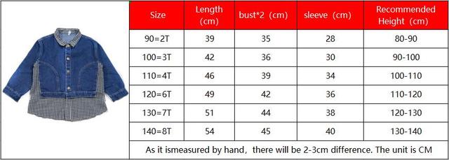 DZIECI KURTKA DŻINSOWA W KRATĘ WIOSNA JESEN KOWBOJSKA 2-8 LAT - Wianko - 3