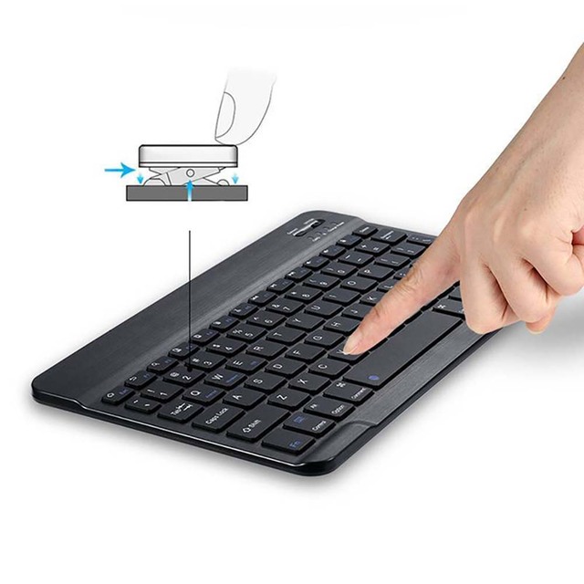 Smukła klawiatura Bluetooth do tabletu Xiaomi Mi Pad 4 Plus, ładowana, przenośna i bezprzewodowa - Wianko - 5