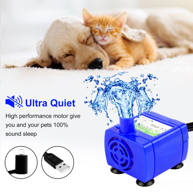 Fontanna do picia dla kota z 5 sztukami zamiennych filtrów, automatyczny dozownik wody dla zwierząt - Super cichy! - Wianko - 21