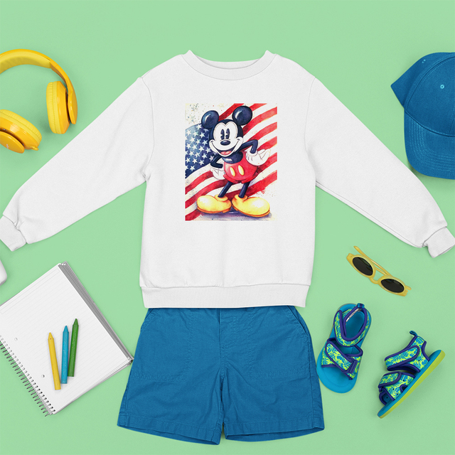 Bluza dziecięca Disney Mickey Mouse, Kaczor Donald i Goofy, wzór moda, wygodna, 3-8T, wykwintna, gorąca sprzedaż - Wianko - 14