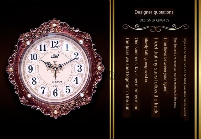 Stylowy zegar ścienny o europejskim wzorze dla salonu - twórcza osobowość, nowoczesny design - Wianko - 18