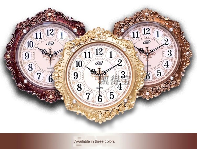 Stylowy zegar ścienny o europejskim wzorze dla salonu - twórcza osobowość, nowoczesny design - Wianko - 25