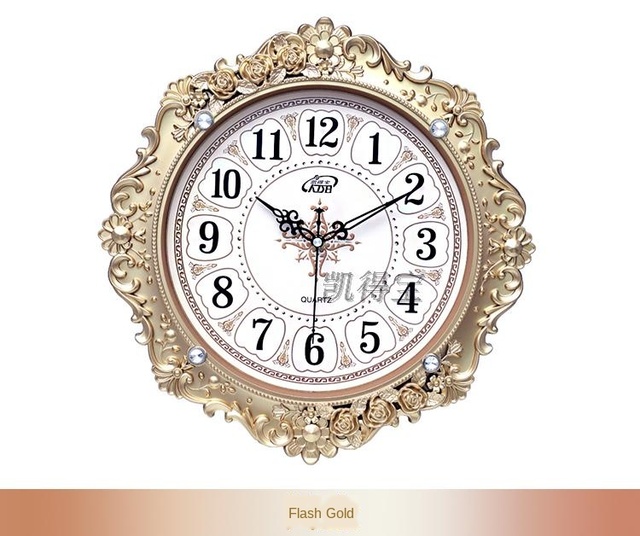 Stylowy zegar ścienny o europejskim wzorze dla salonu - twórcza osobowość, nowoczesny design - Wianko - 24