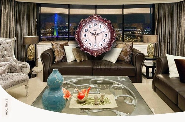 Stylowy zegar ścienny o europejskim wzorze dla salonu - twórcza osobowość, nowoczesny design - Wianko - 28
