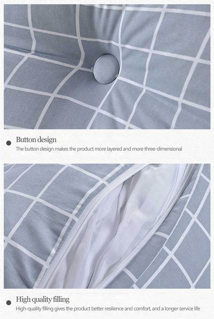Ograniczona zdejmowana zmywalna poduszka nocna duże oparcie Tatami Sofa poduszka z wcięciem poduszki łóżko torba trójkątna wystrój miękka sypialnia - Wianko - 6