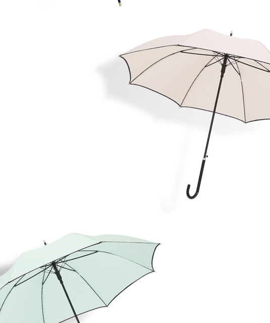Duży parasol o długości 8K, skórzana rączka, prosta konstrukcja, anty-UV, idealny na słońce i deszcz, dla kobiet i mężczyzn - Wianko - 5