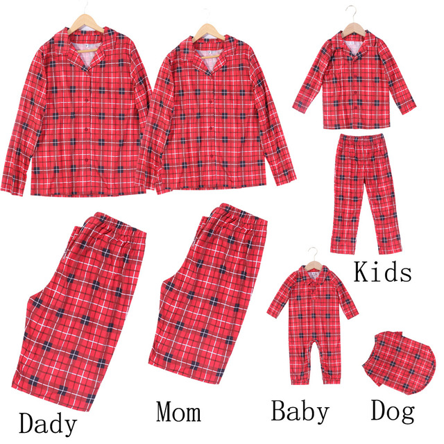 Zestaw piżam dla rodzin - najnowszy model na jesień i zimę - Wianko - 2