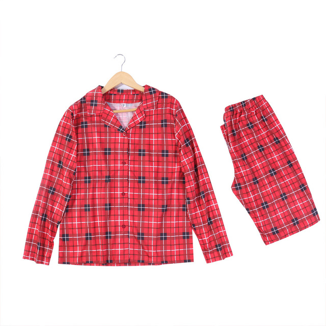 Zestaw piżam dla rodzin - najnowszy model na jesień i zimę - Wianko - 8