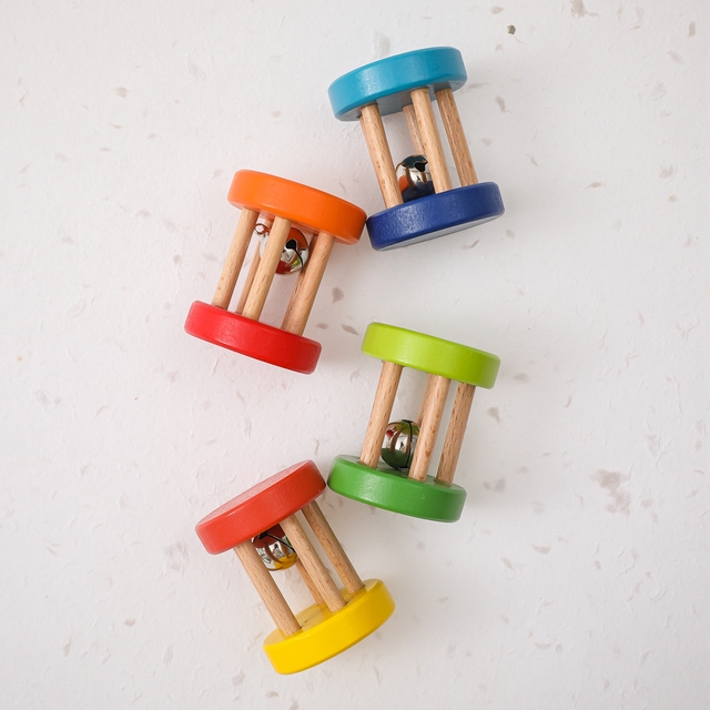 Drewniana grzechotka Montessori z muzyką dla noworodka, rozwijająca sensoryczne umiejętności - Wianko - 12