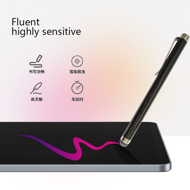 Gumowa końcówka z obsadką do pióra - stylus dla systemu Android/iOS, ekran dotykowy, długopis o pojemnej naboju, ekran kondensatorowy - Wianko - 3