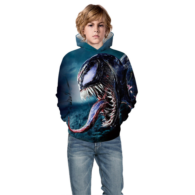 Jesienne i zimowe bluzy dziecięce z kapturem, dla chłopców i dziewczynek, ze zdjęciem Superhero, w rozmiarze 5-14 lat - Wianko - 24