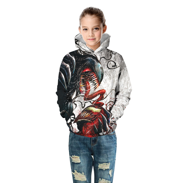 Jesienne i zimowe bluzy dziecięce z kapturem, dla chłopców i dziewczynek, ze zdjęciem Superhero, w rozmiarze 5-14 lat - Wianko - 30