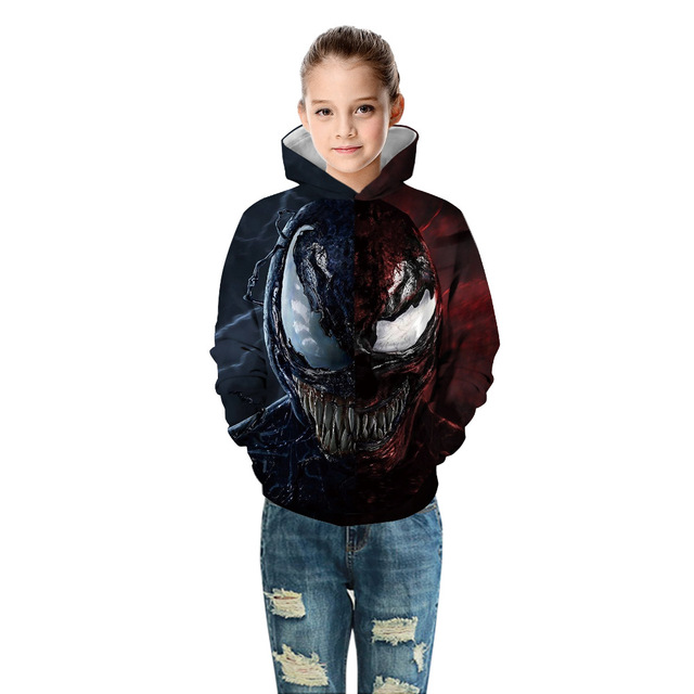 Jesienne i zimowe bluzy dziecięce z kapturem, dla chłopców i dziewczynek, ze zdjęciem Superhero, w rozmiarze 5-14 lat - Wianko - 5
