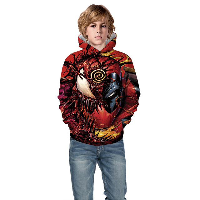 Jesienne i zimowe bluzy dziecięce z kapturem, dla chłopców i dziewczynek, ze zdjęciem Superhero, w rozmiarze 5-14 lat - Wianko - 9