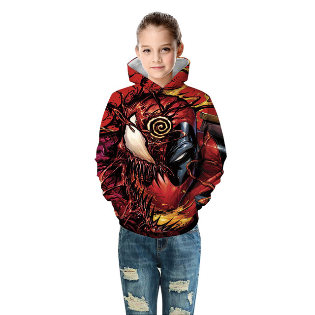 Jesienne i zimowe bluzy dziecięce z kapturem, dla chłopców i dziewczynek, ze zdjęciem Superhero, w rozmiarze 5-14 lat - Wianko - 10