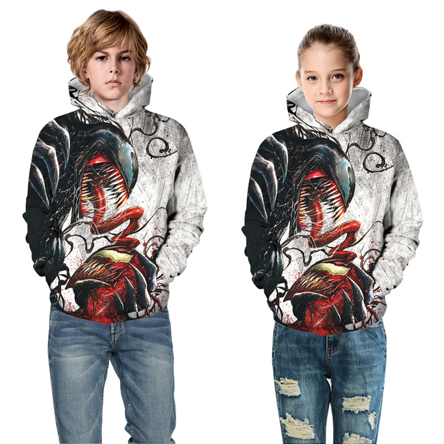 Jesienne i zimowe bluzy dziecięce z kapturem, dla chłopców i dziewczynek, ze zdjęciem Superhero, w rozmiarze 5-14 lat - Wianko - 31