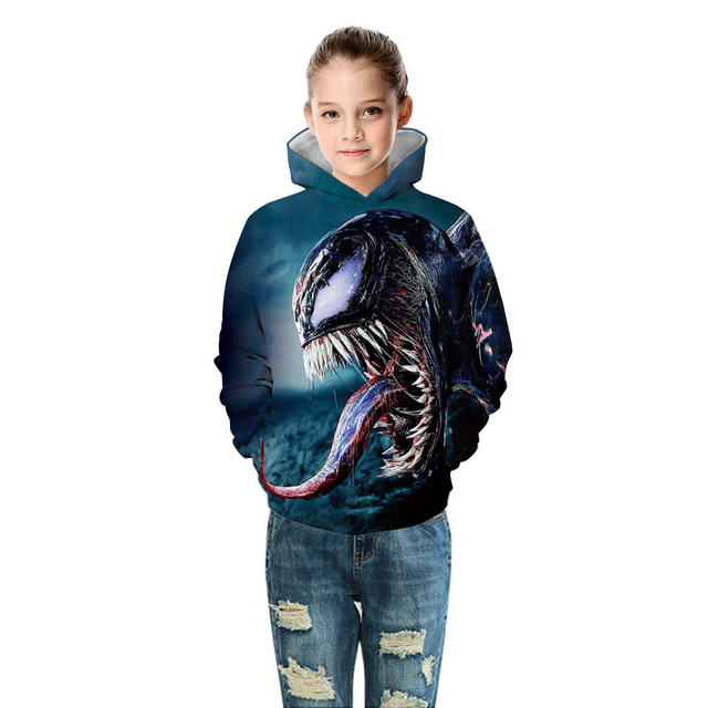 Jesienne i zimowe bluzy dziecięce z kapturem, dla chłopców i dziewczynek, ze zdjęciem Superhero, w rozmiarze 5-14 lat - Wianko - 25