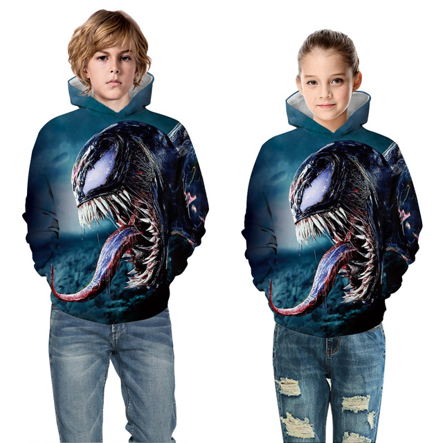 Jesienne i zimowe bluzy dziecięce z kapturem, dla chłopców i dziewczynek, ze zdjęciem Superhero, w rozmiarze 5-14 lat - Wianko - 26