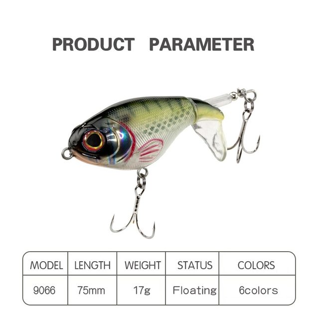 Ołówek przynętowy Topwater 2021 75mm/17g do łowienia basów Whopper Plopper Żaba Swimbait Trolling Pesca - Wianko - 3