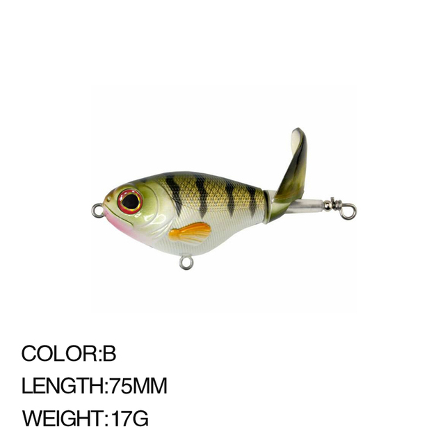 Ołówek przynętowy Topwater 2021 75mm/17g do łowienia basów Whopper Plopper Żaba Swimbait Trolling Pesca - Wianko - 6