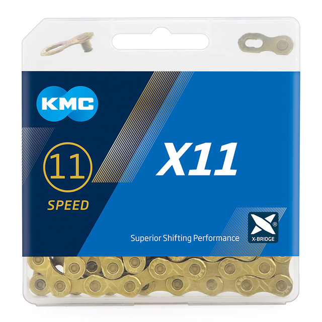 Łańcuch KMC X8 X9 X10 X11 X12 Ti-N złoty łańcuch rowerowy - 8s 9s 10s 11s 12-łańcuchów prędkości, SRAM/Campagnolo - Wianko - 4