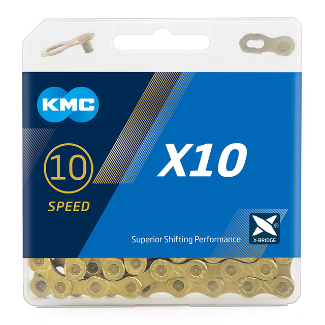 Łańcuch KMC X8 X9 X10 X11 X12 Ti-N złoty łańcuch rowerowy - 8s 9s 10s 11s 12-łańcuchów prędkości, SRAM/Campagnolo - Wianko - 3