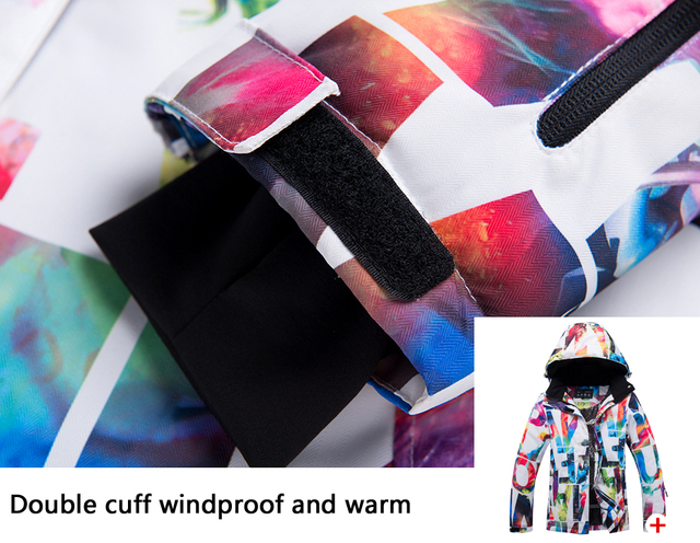 Gruby ciepły kombinezon narciarski dla kobiet - kurtka i spodnie z zestawu - Wianko - 21