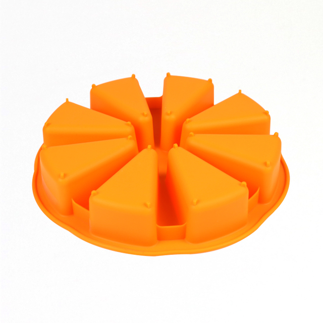 Forma silikonowa trójkątna do ciasta - Pan do pizzy, plastry, formy na ciasto owocowe, lody - narzędzie do pieczenia DIY - Wianko - 8