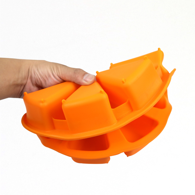 Forma silikonowa trójkątna do ciasta - Pan do pizzy, plastry, formy na ciasto owocowe, lody - narzędzie do pieczenia DIY - Wianko - 9
