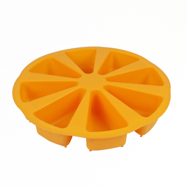 Forma silikonowa trójkątna do ciasta - Pan do pizzy, plastry, formy na ciasto owocowe, lody - narzędzie do pieczenia DIY - Wianko - 7